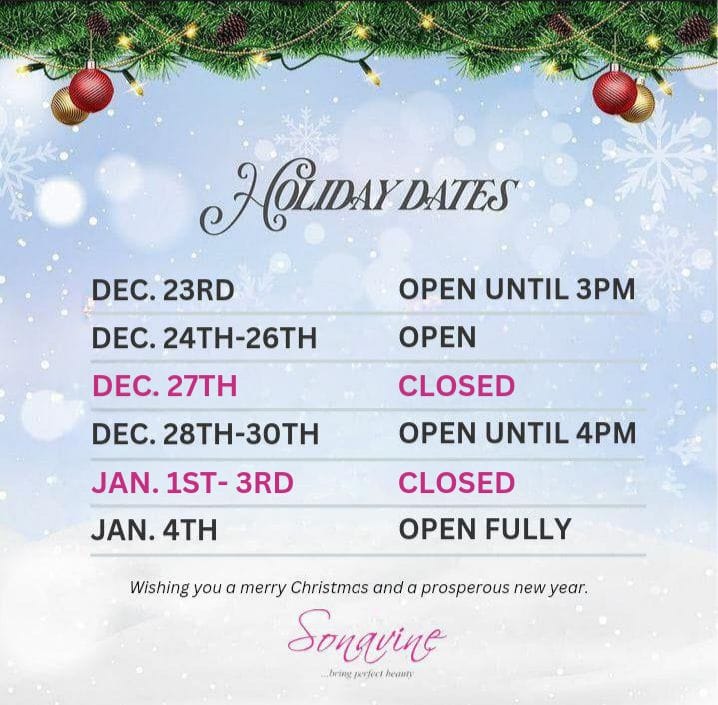 SONAVINE calendar